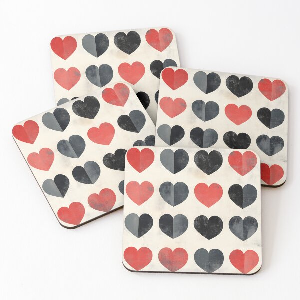 Item preview, Colorful heart pattern canvas designed and sold by anytka.