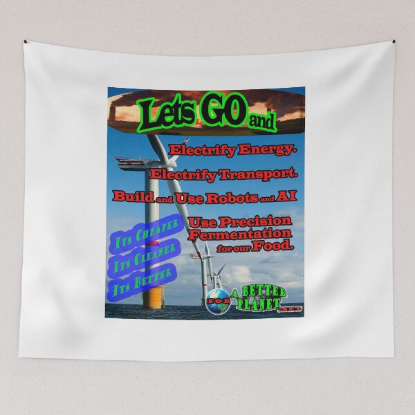 Item preview, Lets Go and Electrify designed and sold by 4ABetterPlanet.