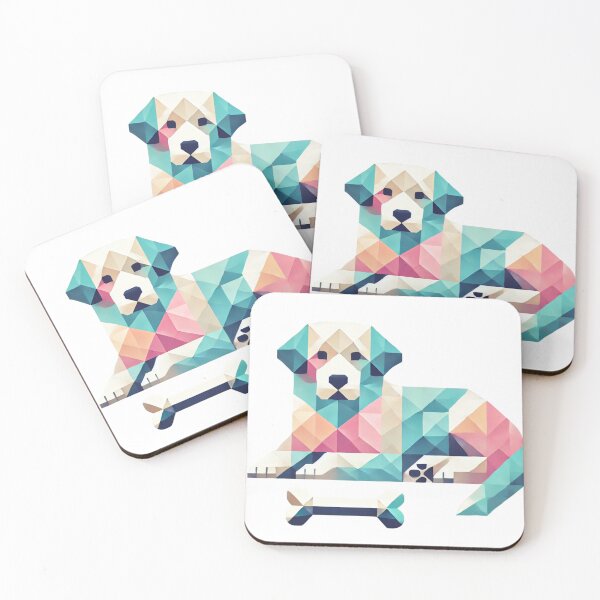 Item preview, Geometric Dog with a Bone designed and sold by becauseturkey.