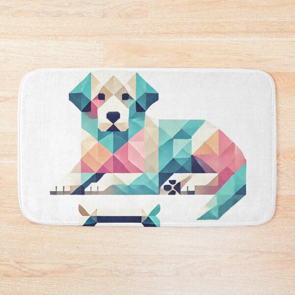 Item preview, Geometric Dog with a Bone designed and sold by becauseturkey.