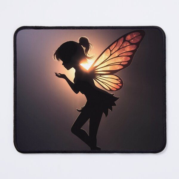 Item preview, Silhouetted Mystical Pixie with Backlit Glow designed and sold by Vitalka-uk.