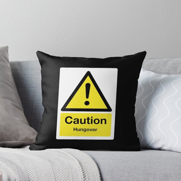 Item preview, Caution: Hungover Sign (on black) designed and sold by STUDIO-72.