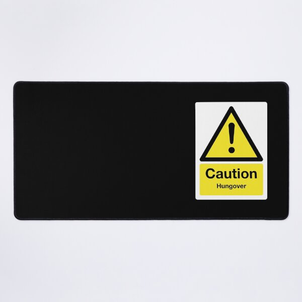 Item preview, Caution: Hungover Sign (on black) designed and sold by STUDIO-72.