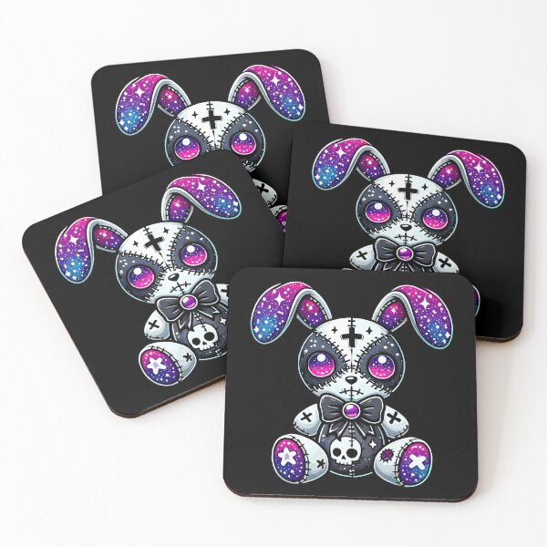 Item preview, Whimsical Galaxy Voodoo Bunny Doll - Cosmic Enchantment designed and sold by Kawaii-n-Spice.