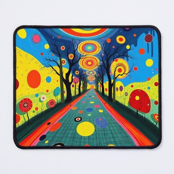 Item preview, Whimsical Optical Illusion in Vibrant Folk Art Style designed and sold by Vitalka-uk.