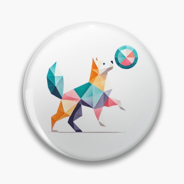 Item preview, Playful Geometric Dog designed and sold by becauseturkey.