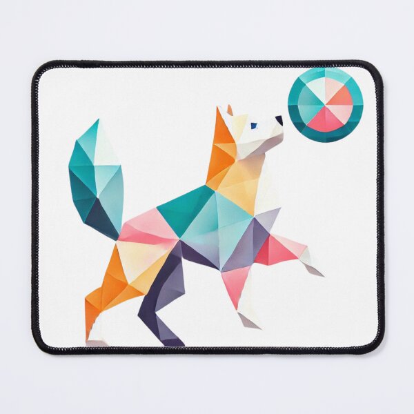 Item preview, Playful Geometric Dog designed and sold by becauseturkey.