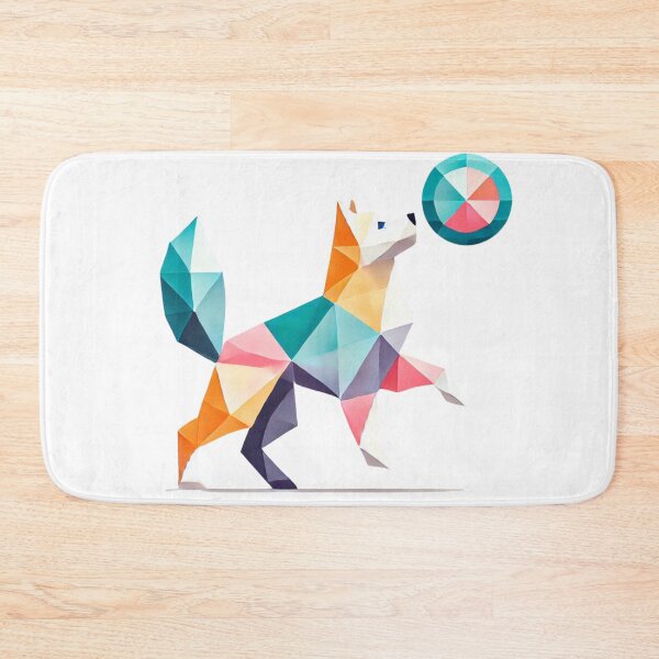 Item preview, Playful Geometric Dog designed and sold by becauseturkey.