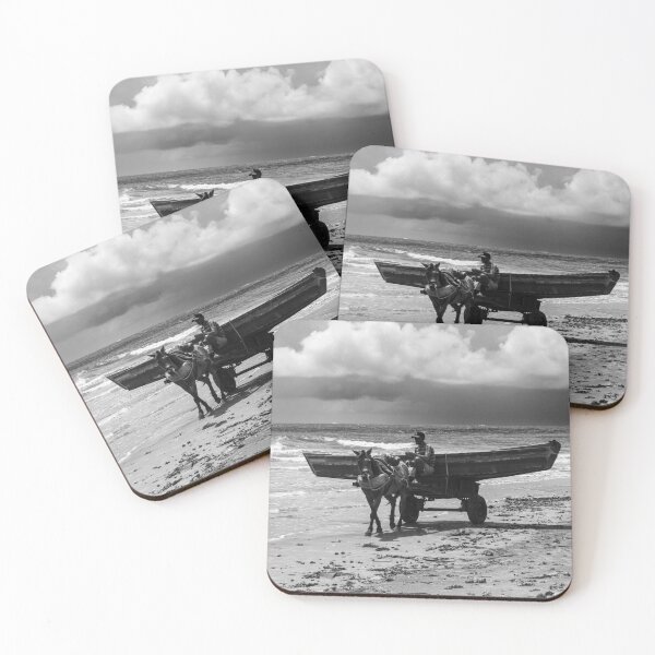 Item preview, man with donkey cart on the beach designed and sold by felipequeiroz.