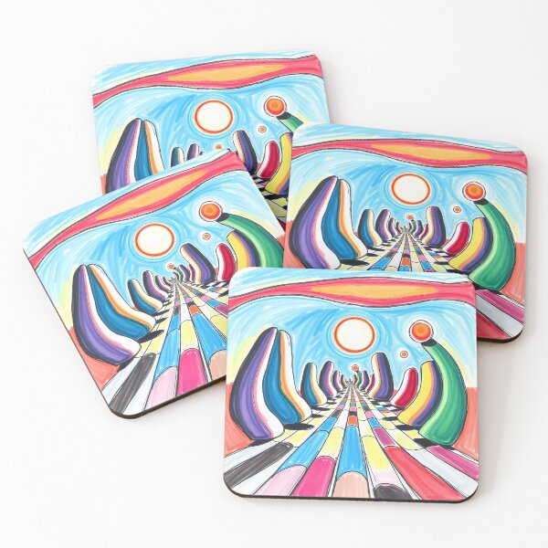 Item preview, Hand-Drawn Whimsical Mirage in Vibrant Folk Art Style designed and sold by Vitalka-uk.