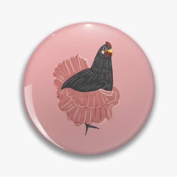Item preview, Ballerina hen, happy hen, chicken, henhouse, poultry, black chicken  designed and sold by Dormitria.