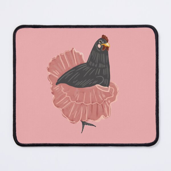 Item preview, Ballerina hen, happy hen, chicken, henhouse, poultry, black chicken designed and sold by Dormitria.
