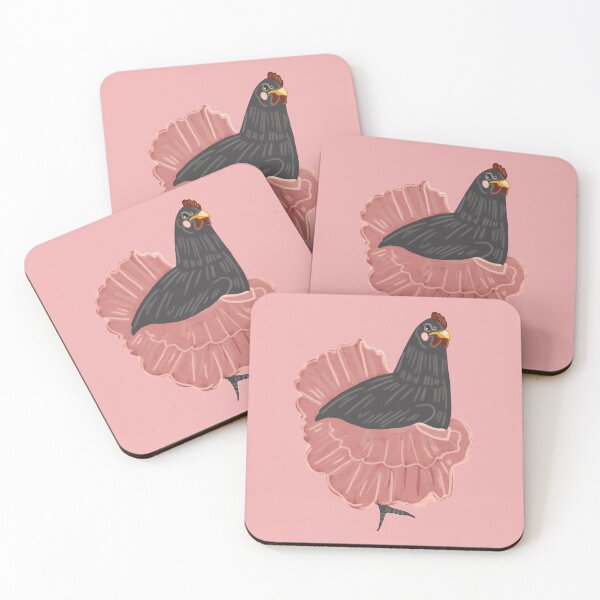 Item preview, Ballerina hen, happy hen, chicken, henhouse, poultry, black chicken  designed and sold by Dormitria.