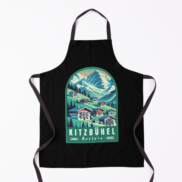 Item preview, Kitzbühel in Tirol (Kitzbühel Alps) Austria Retro Art Travel Emblem designed and sold by MaateoDesign.