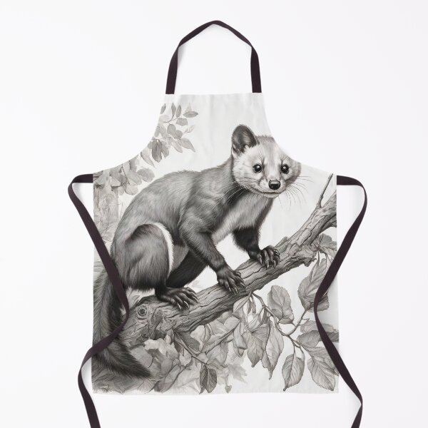 Item preview, Black and White Marten Pencil Drawing! designed and sold by Pencil-Art.
