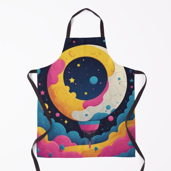 Item preview, Vivid Neon Moon scape designed and sold by ImmersiveArt Era.