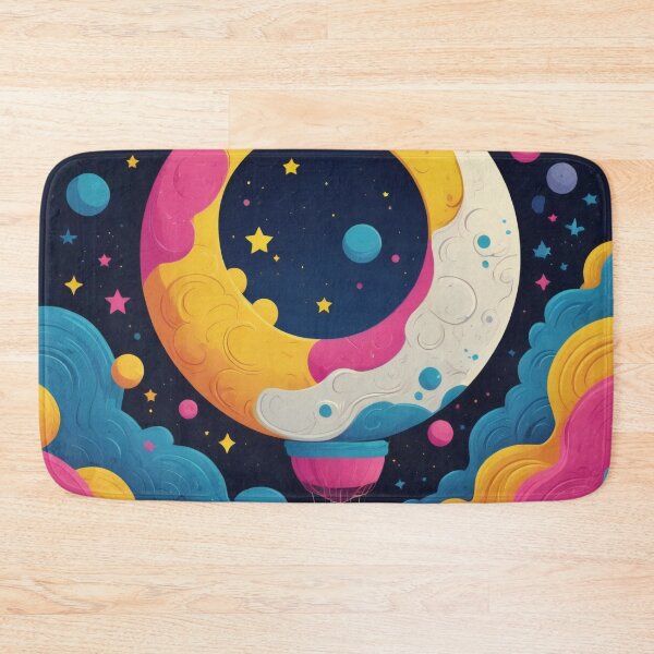 Item preview, Vivid Neon Moon scape designed and sold by ImmersiveArt Era.