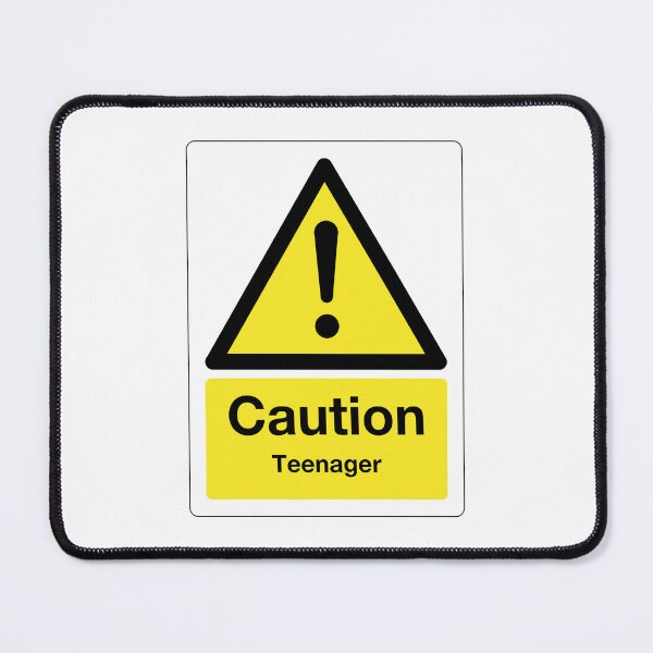 Item preview, Caution: Teenager Sign (on white) designed and sold by STUDIO-72.