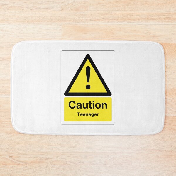 Item preview, Caution: Teenager Sign (on white) designed and sold by STUDIO-72.