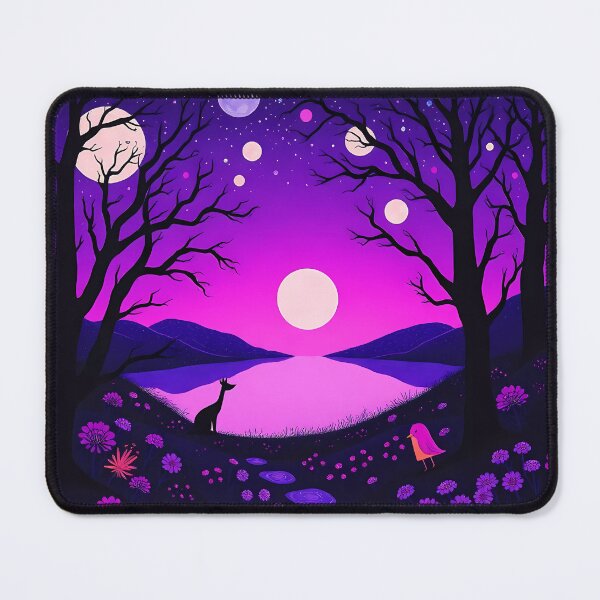 Item preview, Dreamlike Mirage in Vivid Ultraviolet Hues designed and sold by Vitalka-uk.