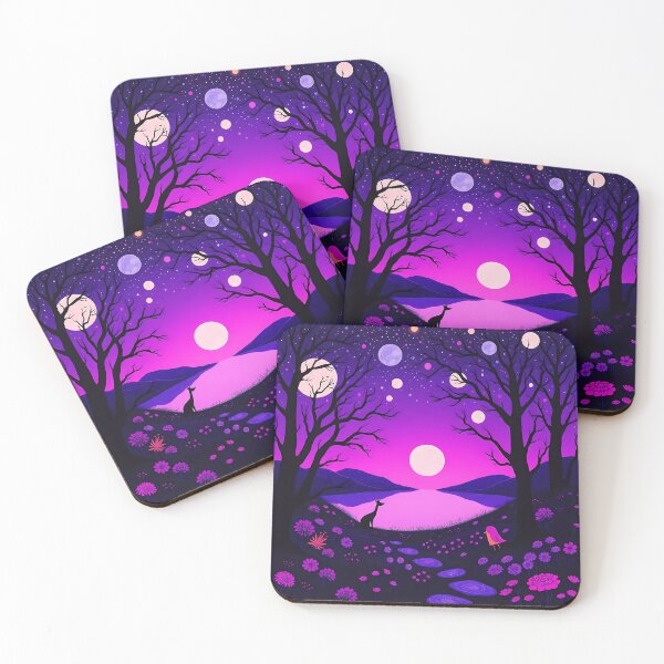 Item preview, Dreamlike Mirage in Vivid Ultraviolet Hues designed and sold by Vitalka-uk.