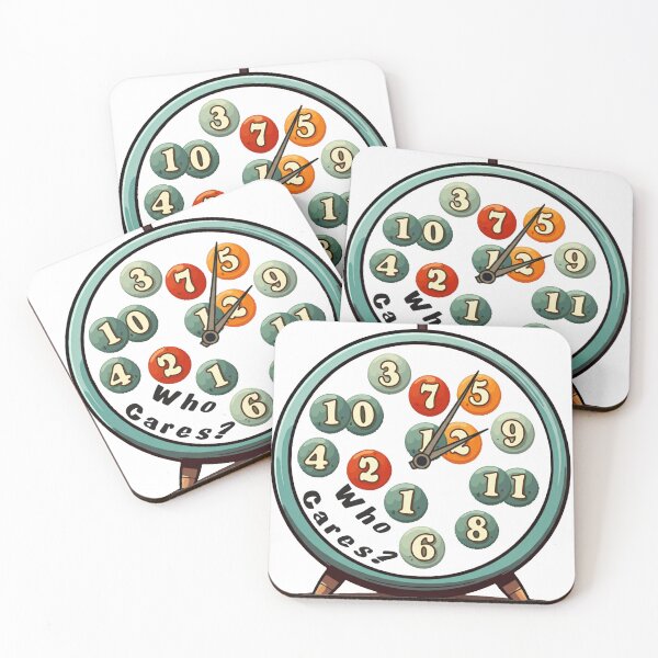 Item preview, Who cares Clock, time is not important designed and sold by BlackCoralArt.