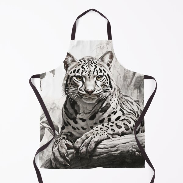 Item preview, Black and White Ocelot Pencil Drawing! designed and sold by Pencil-Art.