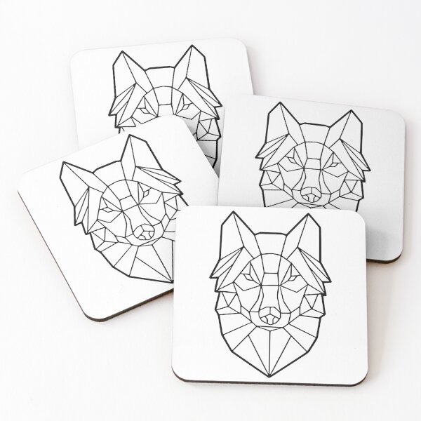 Item preview, Black Geometric Wolf wht designed and sold by LuizSilva1983.