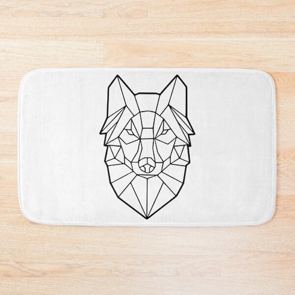 Item preview, Black Geometric Wolf wht designed and sold by LuizSilva1983.