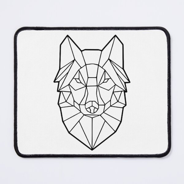 Item preview, Black Geometric Wolf wht designed and sold by LuizSilva1983.