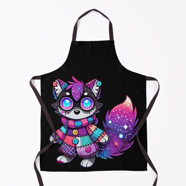 Item preview, Whimsical Galaxy Voodoo Wolf Doll - Cosmic Mischief designed and sold by Kawaii-n-Spice.