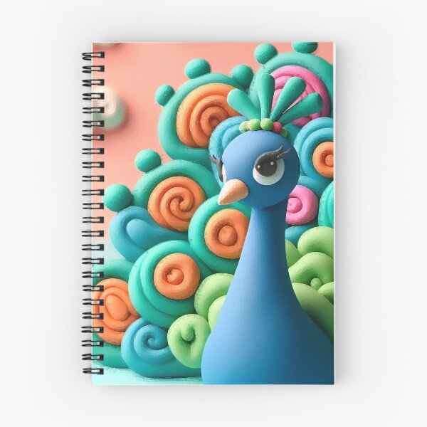 Item preview, peacock made of clay designed and sold by bernhagen.