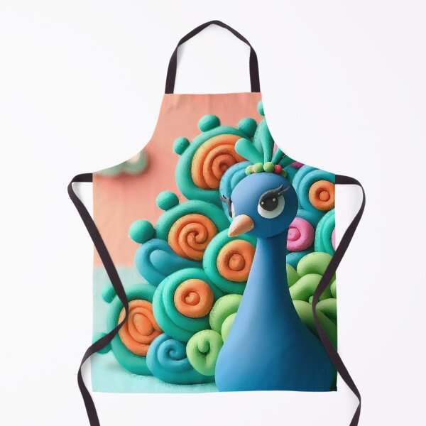 Item preview, peacock made of clay designed and sold by bernhagen.