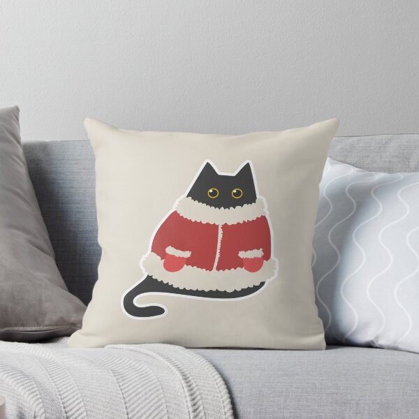 Aperçu de l'œuvre Un joli chat noir et potelé pour Noël créée et vendue par CiniArt.