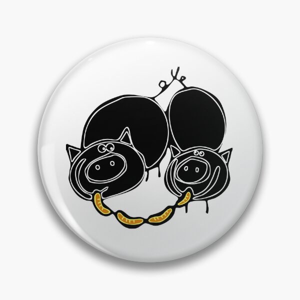 Item preview, Pigs with sausages designed and sold by TerazTy.
