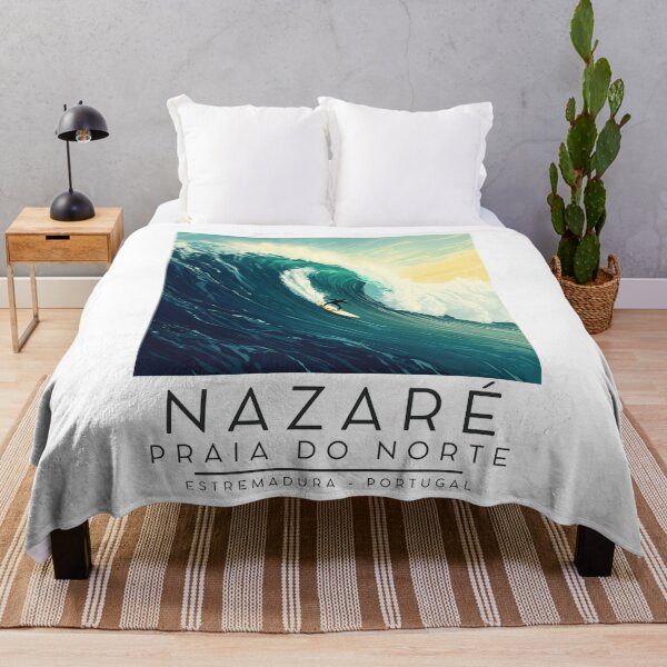 Item preview, A Vintage Illustration of Praia do Norte - Nazaré - Portugal  designed and sold by GoodOldVintage.
