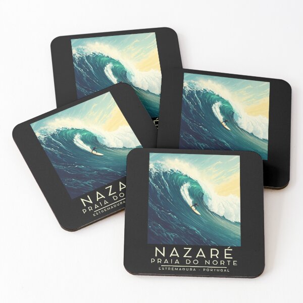 Item preview, A Vintage Illustration of Praia do Norte - Nazaré - Portugal  designed and sold by GoodOldVintage.