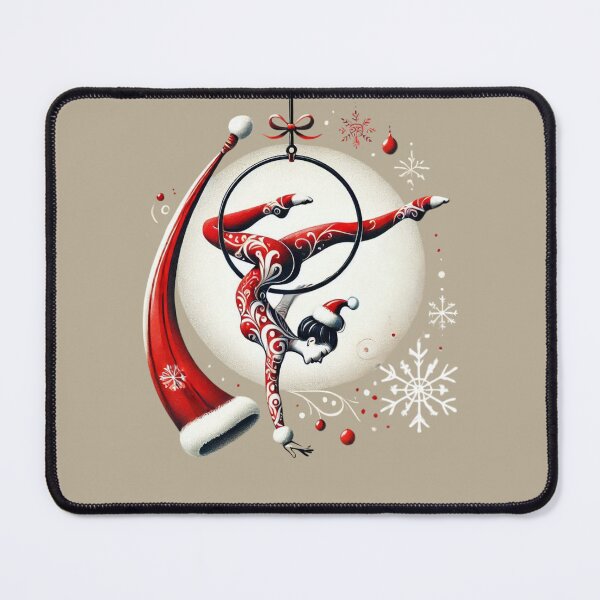Item preview, Christmas Aerialist: aerial hoop  circus aerial christmas designed and sold by swiftbinaries.