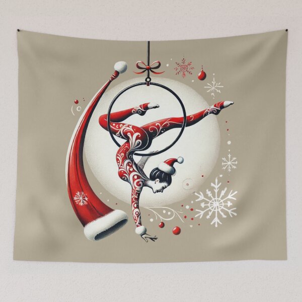 Item preview, Christmas Aerialist: aerial hoop  circus aerial christmas designed and sold by swiftbinaries.