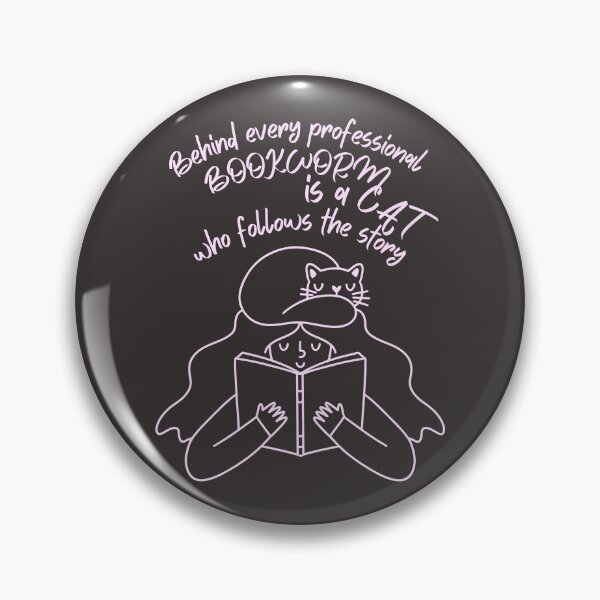 Item preview, Books and cats, Behind every professional bookworm is a cat follows the story  designed and sold by coloursforkids.