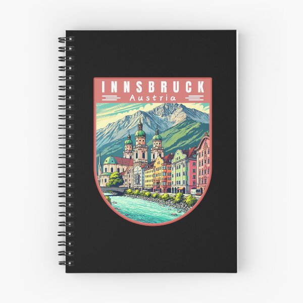 Item preview, Innsbruck in Austria (Tirol) Retro Art Travel Badge designed and sold by MaateoDesign.