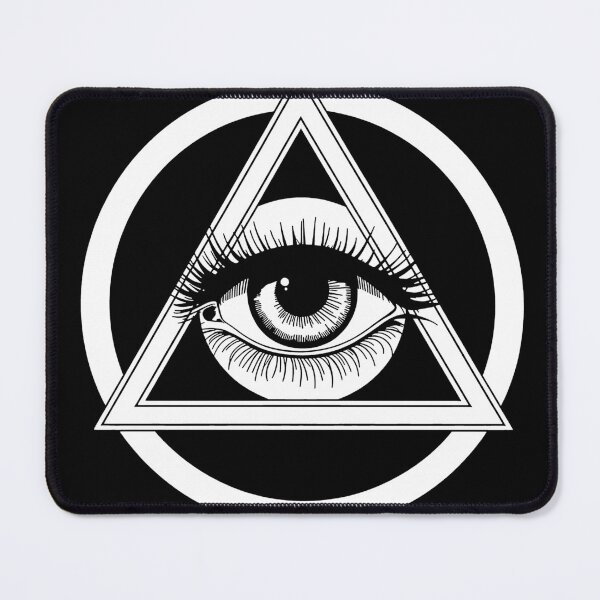 Item preview, Illuminati Eye Black and White designed and sold by deathanarchy.