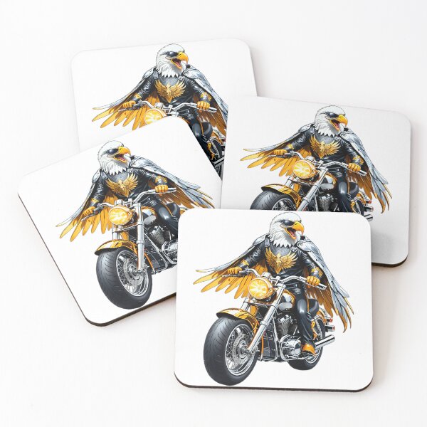 Item preview, Biker Eagle Gold Motorcycle Design designed and sold by Dan9010.