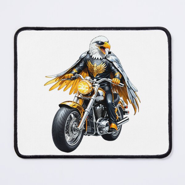 Item preview, Biker Eagle Gold Motorcycle Design designed and sold by Dan9010.