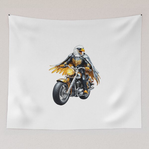 Item preview, Biker Eagle Gold Motorcycle Design designed and sold by Dan9010.
