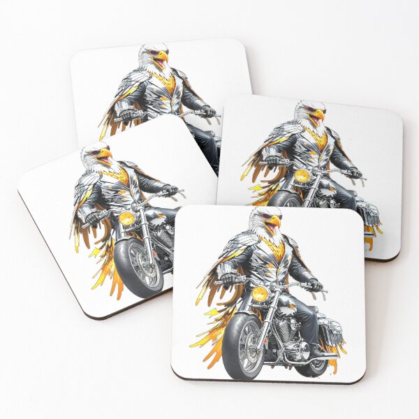 Item preview, Biker Eagle Gold Motorcycle Design designed and sold by Dan9010.
