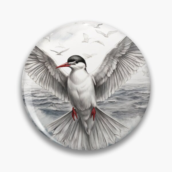 Item preview, Black and White Arctic Tern Pencil Drawing! designed and sold by Pencil-Art.