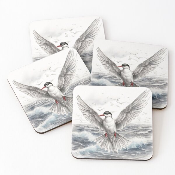 Item preview, Black and White Arctic Tern Pencil Drawing! designed and sold by Pencil-Art.