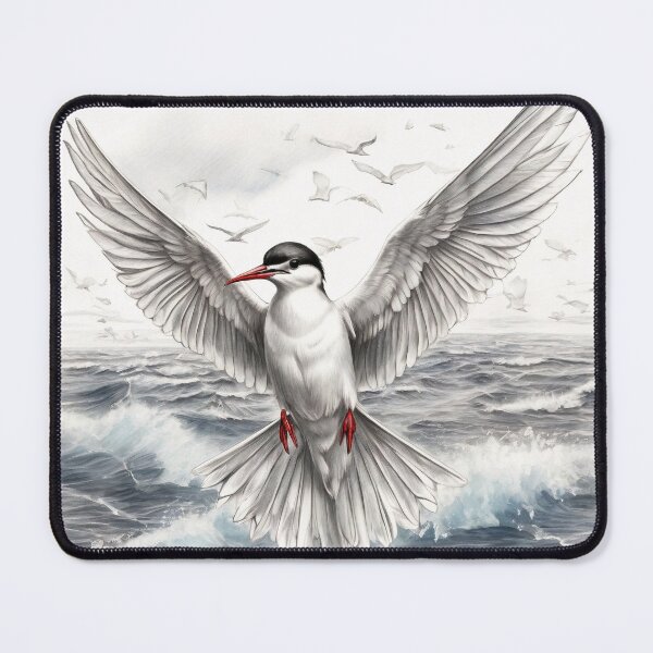 Item preview, Black and White Arctic Tern Pencil Drawing! designed and sold by Pencil-Art.