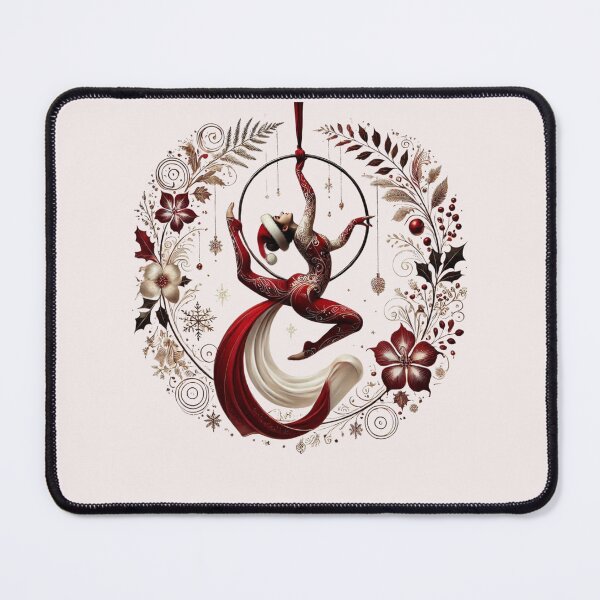 Item preview, Christmas Aerialist: aerial hoop  circus aerial christmas designed and sold by swiftbinaries.